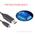 USB zu FTDI RS232 MINI4P Serienprogrammierkabel